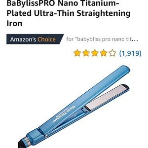 BaByliss Pro Nano Titanium-plated Flat Iron